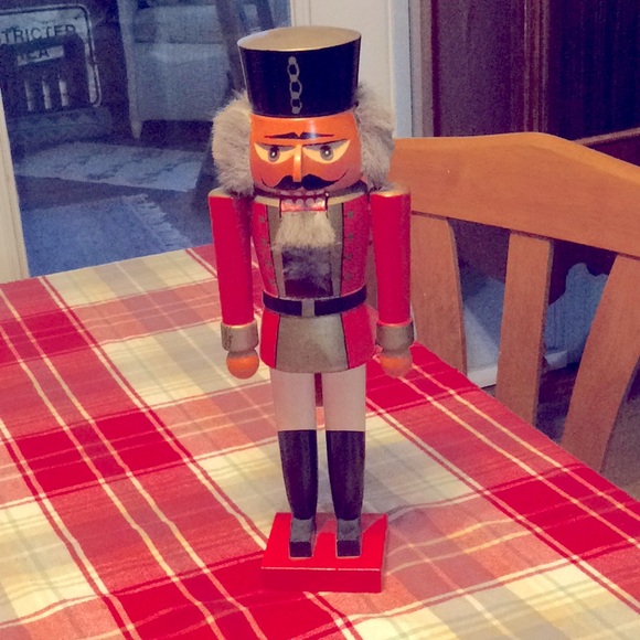 Vtg German Nutcracker 15” Soldier Moving mouth. - Picture 2 of 9